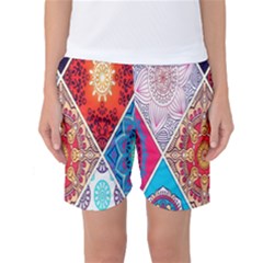 Mandala Pattern, Desenho, Designs, Glitter, Pattern Women s Basketball Shorts by nateshop