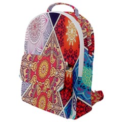 Mandala Pattern, Desenho, Designs, Glitter, Pattern Flap Pocket Backpack (small) by nateshop