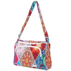 Mandala Pattern, Desenho, Designs, Glitter, Pattern Front Pocket Crossbody Bag by nateshop