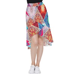 Mandala Pattern, Desenho, Designs, Glitter, Pattern Frill Hi Low Chiffon Skirt by nateshop