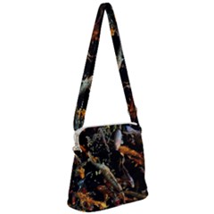 Shoal Of Koi Fish Water Underwater Zipper Messenger Bag by Ndabl3x