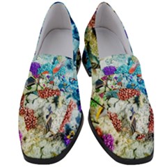 Fish The Ocean World Underwater Fishes Tropical Women s Chunky Heel Loafers by Ndabl3x