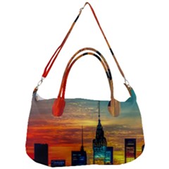 New York City Skyline Usa Removable Strap Handbag