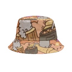 Pusheen Cute Fall The Cat Inside Out Bucket Hat by Ndabl3x