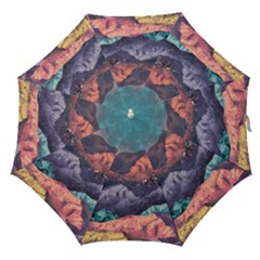 Adventure Psychedelic Mountain Straight Umbrellas by Ndabl3x