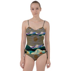 Surreal Art Psychadelic Mountain Sweetheart Tankini Set by Ndabl3x