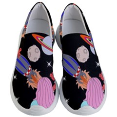 Girl Bed Space Planet Spaceship Women s Lightweight Slip Ons by Bedest