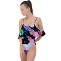 Girl Bed Space Planet Spaceship Drape Piece Swimsuit View1