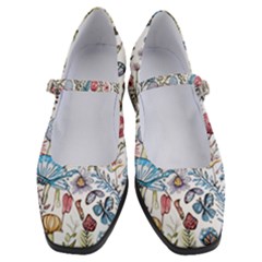 Mushroom Pattern Women s Mary Jane Shoes by Valentinaart