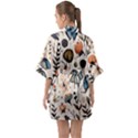 7878 Half Sleeve Satin Kimono  View2