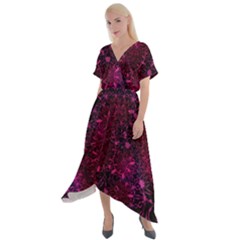 Retro-02 Cross Front Sharkbite Hem Maxi Dress by nateshop