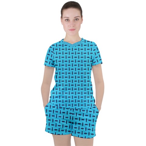 Pattern-123 Women s T-shirt And Shorts Set by nateshop