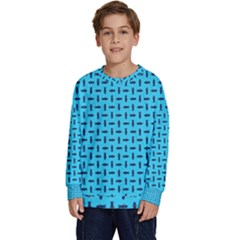 Pattern-123 Kids  Crewneck Sweatshirt by nateshop