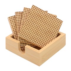 Pattern-123 Bamboo Coaster Set by nateshop