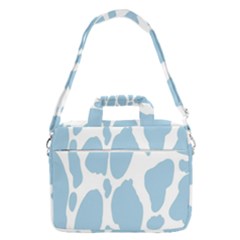 Cow Print, Aesthetic, Y, Blue, Baby Blue, Pattern, Simple Macbook Pro 13  Shoulder Laptop Bag 