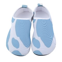 Cow Print, Aesthetic, Y, Blue, Baby Blue, Pattern, Simple Kids  Sock-style Water Shoes by nateshop