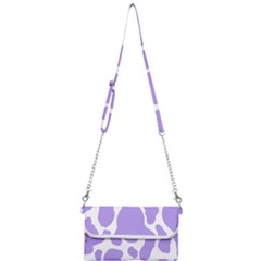 Cow Print, Aesthetic,violelilac, Animal, Purple, Simple Mini Crossbody Handbag by nateshop