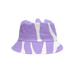 Cow Print, Aesthetic,violelilac, Animal, Purple, Simple Inside Out Bucket Hat (kids) by nateshop