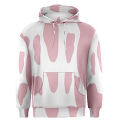 Cow Print, Pink, Design, Pattern, Animal, Baby Pink, Simple, Men s Core Hoodie