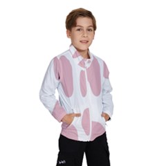 Cow Print, Pink, Design, Pattern, Animal, Baby Pink, Simple, Kids  Windbreaker by nateshop