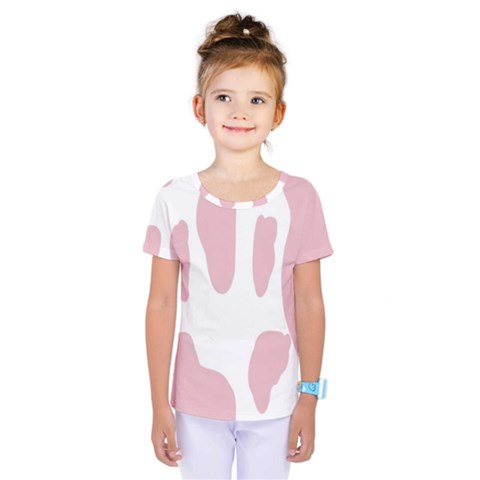 Cow Print, Pink, Design, Pattern, Animal, Baby Pink, Simple, Kids  One Piece T-shirt by nateshop