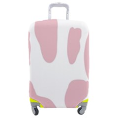 Cow Print, Pink, Design, Pattern, Animal, Baby Pink, Simple, Luggage Cover (medium) by nateshop