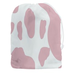 Cow Print, Pink, Design, Pattern, Animal, Baby Pink, Simple, Drawstring Pouch (3xl) by nateshop