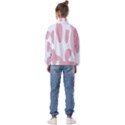 Cow Print, Pink, Design, Pattern, Animal, Baby Pink, Simple, Kids  Half Zip Hoodie View2