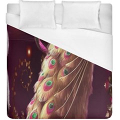 Peacock Dream, Fantasy, Flower, Girly, Peacocks, Pretty Duvet Cover (king Size) by nateshop