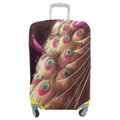 Peacock Dream, Fantasy, Flower, Girly, Peacocks, Pretty Luggage Cover (medium) by nateshop
