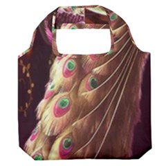 Peacock Dream, Fantasy, Flower, Girly, Peacocks, Pretty Premium Foldable Grocery Recycle Bag by nateshop