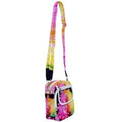 Abstract, Amoled, Back, Flower, Green Love, Orange, Pink, Shoulder Strap Belt Bag by nateshop