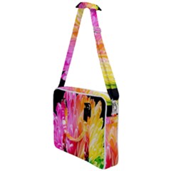 Abstract, Amoled, Back, Flower, Green Love, Orange, Pink, Cross Body Office Bag by nateshop