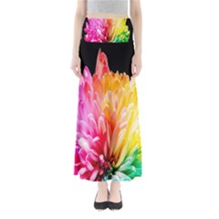 Abstract, Amoled, Back, Flower, Green Love, Orange, Pink, Full Length Maxi Skirt by nateshop