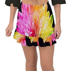 Abstract, Amoled, Back, Flower, Green Love, Orange, Pink, Fishtail Mini Chiffon Skirt by nateshop