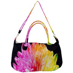 Abstract, Amoled, Back, Flower, Green Love, Orange, Pink, Removable Strap Handbag by nateshop