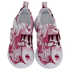 Ahegao Pink, Anime, Girl, Girlface, Girls, Pattern, White, Hd Kids  Velcro No Lace Shoes