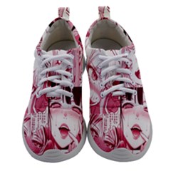 Ahegao Pink, Anime, Girl, Girlface, Girls, Pattern, White, Hd Women Athletic Shoes