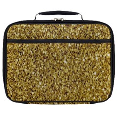 Gold Glittering Background Gold Glitter Texture, Close-up Full Print Lunch Bag by nateshop