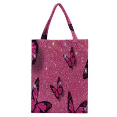 Butterfly, Girl, Pink, Wallpaper Classic Tote Bag by nateshop