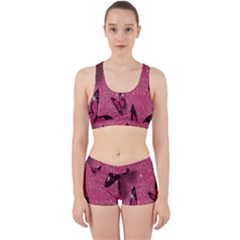 Butterfly, Girl, Pink, Wallpaper Work It Out Gym Set