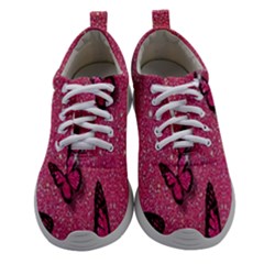 Butterfly, Girl, Pink, Wallpaper Women Athletic Shoes by nateshop