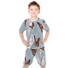 Aesthetic Butterfly , Butterflies, Nature, Kids  T-shirt And Shorts Set by nateshop