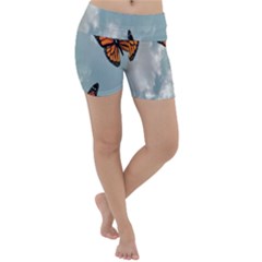 Aesthetic Butterfly , Butterflies, Nature, Lightweight Velour Yoga Shorts