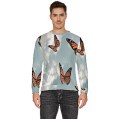 Aesthetic Butterfly , Butterflies, Nature, Men s Fleece Sweatshirt by nateshop