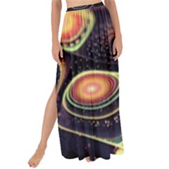 Psychedelic Trippy Abstract 3d Digital Art Maxi Chiffon Tie-up Sarong by Bedest
