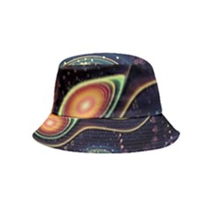 Psychedelic Trippy Abstract 3d Digital Art Bucket Hat (kids)