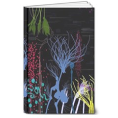 Art Design Graphic Neon Tree Artwork 8  X 10  Hardcover Notebook