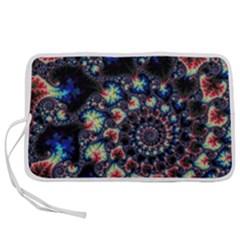 Psychedelic Colorful Abstract Trippy Fractal Pen Storage Case (s) by Bedest