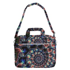 Psychedelic Colorful Abstract Trippy Fractal Macbook Pro 13  Shoulder Laptop Bag  by Bedest